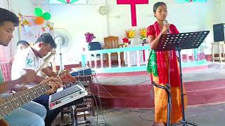 Mijing Dongo Simang Dongo Bodo Gospel SongSanjana BorogaonSonadoba NELCSunday School Student [upl. by Lleynad]