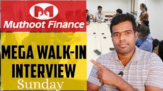 Muthoot Finance Mega Walkin This Sunday  Any Graduate  Assistant  Customer Care [upl. by Nnyleimaj]