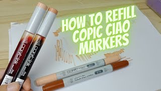 how to refill copic ciao markers [upl. by Nilyad993]