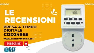 PRESA TEMPORIZZATA DIGITALE ELETTRICA PROGRAMMABILE PRESA BIPASSO CON TIMER [upl. by Nahtannoj]