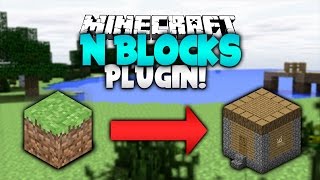 IN BLOCKS One Block Blueprints  Minecraft Plugin Tutorial [upl. by Anawad]