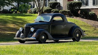 Patina 1936 Ford 3 Window Coupe FOR SALE SOLD [upl. by Narrat284]