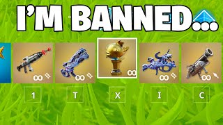 I Used 101 Banned Fortnite Items [upl. by Kanya]