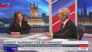 Natasha Hausdorff discusses the ICC and rising antisemitism with Nigel Farage on GB News [upl. by Etnahsa162]