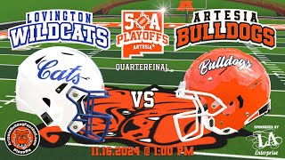 2024 5A State Quarterfinals Artesia vs Lovington [upl. by Aicillyhp]