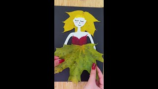 Beautiful Leaf 🍂 Doll Making In Reverse 👗 [upl. by Pax156]