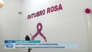 quotOutubro Rosaquot Instituição em Gov Valadares espera Realizar 1500 Exames durante a Campanha [upl. by Maury]