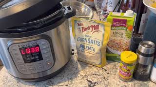 Instant Pot Polenta  No Oil [upl. by Anigar980]