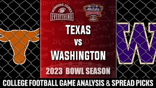 CFP Sugar Bowl Texas vs Washington Picks amp Prediction Against the Spread 2023 [upl. by Guimar]