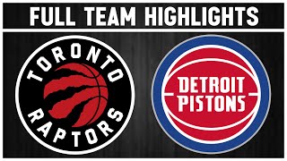 Toronto Raptors vs Detroit Pistons  November 15 2024 [upl. by Ardnaskela290]