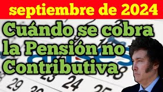 Cuándo se cobra la Pensión no Contributiva de septiembre de 2024 [upl. by Eedna]