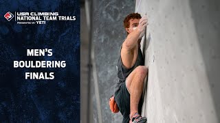 2021 USA Climbing National Team Trials – Male Bouldering Final [upl. by Hgielhsa]