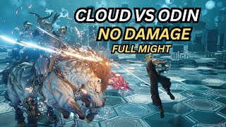 FFVII Rebirth Cloud Vs Odin No Damage Full Might [upl. by Eltrym]