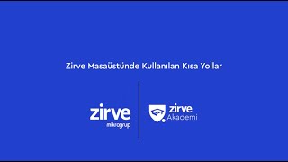 Zirve Masaüstünde Kullanılan Kısa Yollar [upl. by Nevarc]