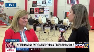 Bossier Schools honors veterans across the district [upl. by Anavahs42]