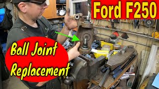 F350 4WD Upper and Lower Ball Joint Replace [upl. by Nitnelav]