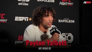 Payton Talbott UFC Vegas 82 media day interview [upl. by Benny]