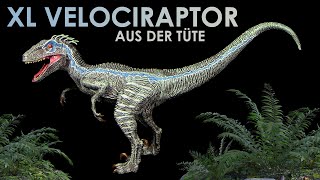 Temu  ein XL Velociraptor quotBluequot aus der Tüte  Teil 2 von 3  Dinosaurier Unboxing [upl. by Ammeg]