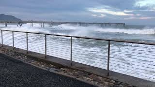 Tsunami Waves pound the California Coast Tonga Tsunami California Pacific Ocean uncut footage [upl. by Marko]