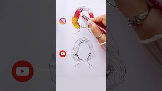 Satisfying art Instagram VS YouTube art coloring shorts [upl. by Elidad116]