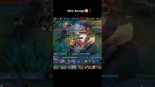 Alice is broken right now use this build❗️🔥🔥🔥😬 mobilelegends mlbb shorts alice gaming [upl. by Ylrebme]