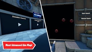 Most ADVANCED Fortnite Aim Map 8 Courses with Code [upl. by Schaab]