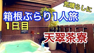 箱根 天翠茶寮 ぶらり一人旅を満喫してみた 前編 [upl. by Neirrad]