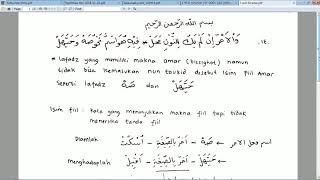 Ngaji Kitab Alfiyah Ibnu Malik Bagian 7 Isim Fiil Amar bait ke 14 [upl. by Atener541]