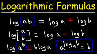 Logarithms  Formulas [upl. by Hayward]