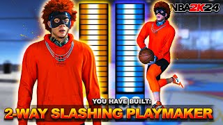 The BEST 2WAY SLASHING PLAYMAKER BUILD in NBA 2K24 has RETURNED… THE BEST SLASHER BUILD NBA 2K24 [upl. by Adiell881]