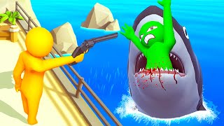 Ragdolls Try to CAPTURE a Shark  Havocado Gameplay [upl. by Atnwahsal]