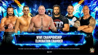 WWE Championship in Elimination Chamber Match  WWE 2k24 [upl. by Enimsaj]