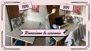 Rinnoviamo la scrivania con acquisti ikea [upl. by Richel]