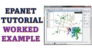 EPANET TUTORIALSWORKED EXAMPLE A STEPBYSTEP GUIDE [upl. by Nadnerb]