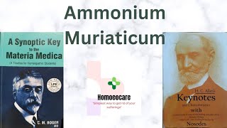 Ammonium Muriaticum from Allens keynotes and Bogers synoptic key Ammonium mur [upl. by Hacker66]