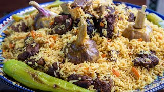 UZBEK PILAF How to cook a real Uzbek pilaf at home [upl. by Mosera]