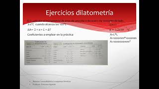 ejercicios dilatometría  longitudsuperficie y volumen [upl. by Odnesor259]