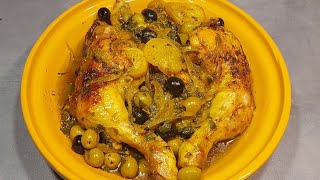 Tajine poulet olives citron 🍋 confits au four [upl. by Hamal63]