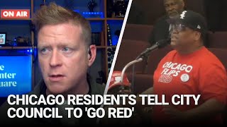 Chicago residents tell city council to go red [upl. by Shawna]