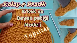 Kolay ve Pratik Bay  Bayan Patik Modeli │ Baştan Sona Yapılışı Anlatımlı [upl. by Brufsky]