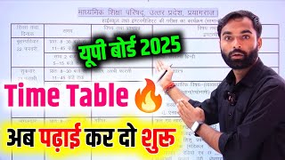 UP Board pariksha scheme 2025  Up Board Time Table 2025 [upl. by Llyrpa]