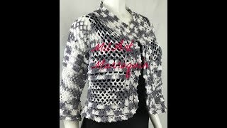 Bolero Crochet Fácil talla Mediana cc [upl. by Jabez]