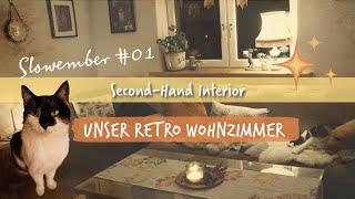 Slowember Vlog 01 Secondhand Interior Retro Wohnzimmer amp New CoffeeStation ☕️ [upl. by Anaya]