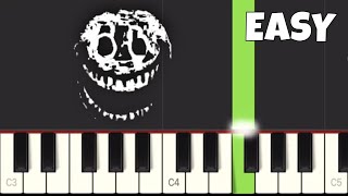 FNF vs DOORS  No Time  EASY Piano Tutorial [upl. by Ronnie]