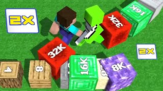 Minecraft 2048 Noob VS Noob Cubes 2048io Game [upl. by Bonner179]