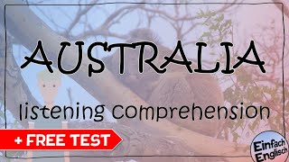 AUSTRALIA  listening comprehension 👂  test ✏️  Einfach Englisch [upl. by Steffane]