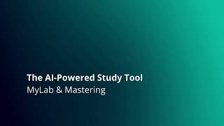 The AIPowered Study Tool for MyLab amp Mastering [upl. by Nnaylrebmik396]