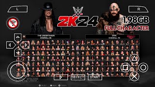 Game WWE 2K24 PPSSPP Android OFFLINE Mod Smackdown 2024 Graphics HD Full Character  PPSSPP Gameplay [upl. by Bigod]