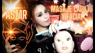 ASMR Masaje Facial y capilarZzZz asmr asmrespañol [upl. by Alyekahs]