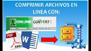 Como comprimir archivos en linea y gratis [upl. by Martainn]